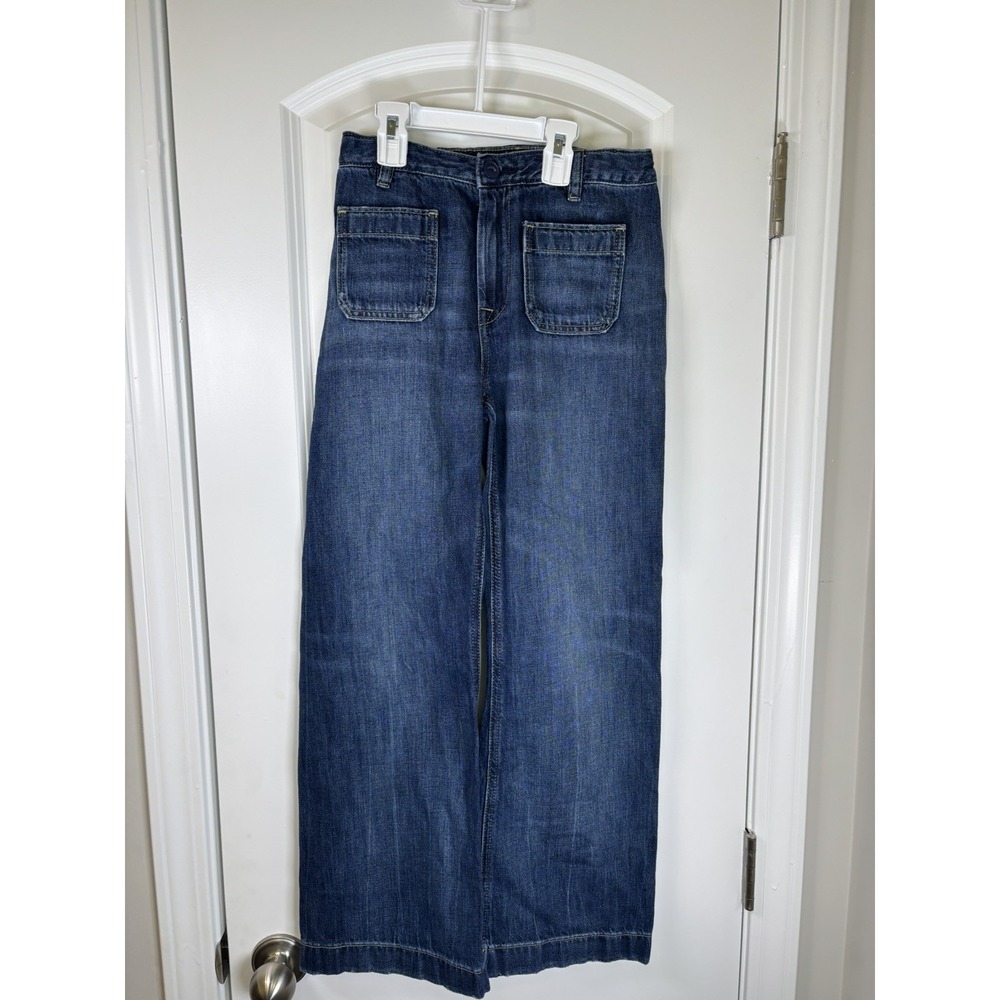 Polo Ralph Lauren Boys Jeans Size 12 Blue Denim Carpenter Utility Wide Leg NWOT